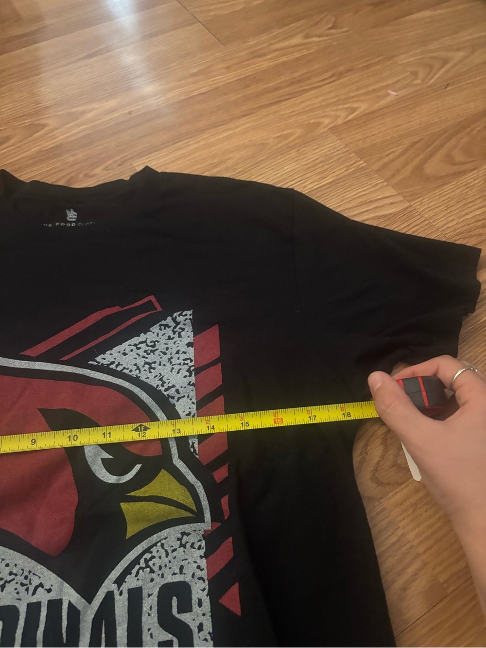 Junk Food Clothing Black Arizona Cardinals Graphic Tee Size Small - Picture 6 of 6
